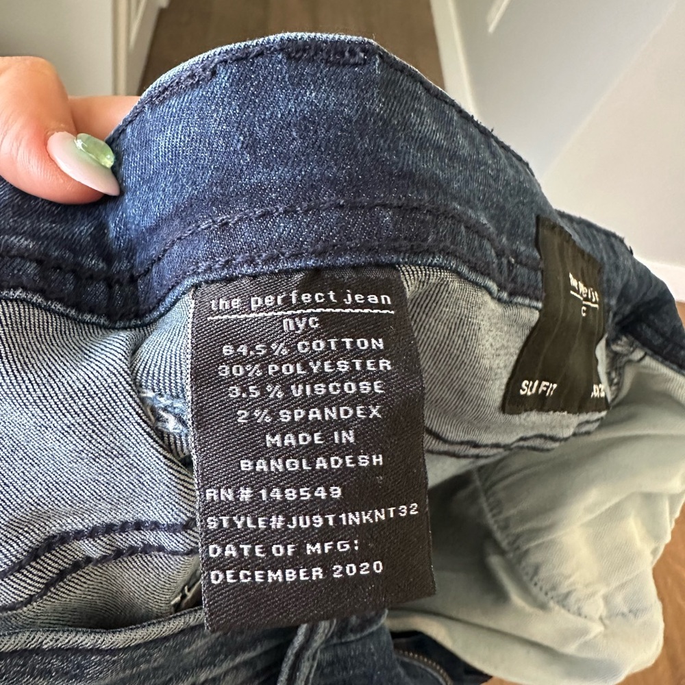 EUC - The Perfect Jean Men’s Dark Blue Denim Slim Fit Jeans- 34x32 - Picture 6 of 6